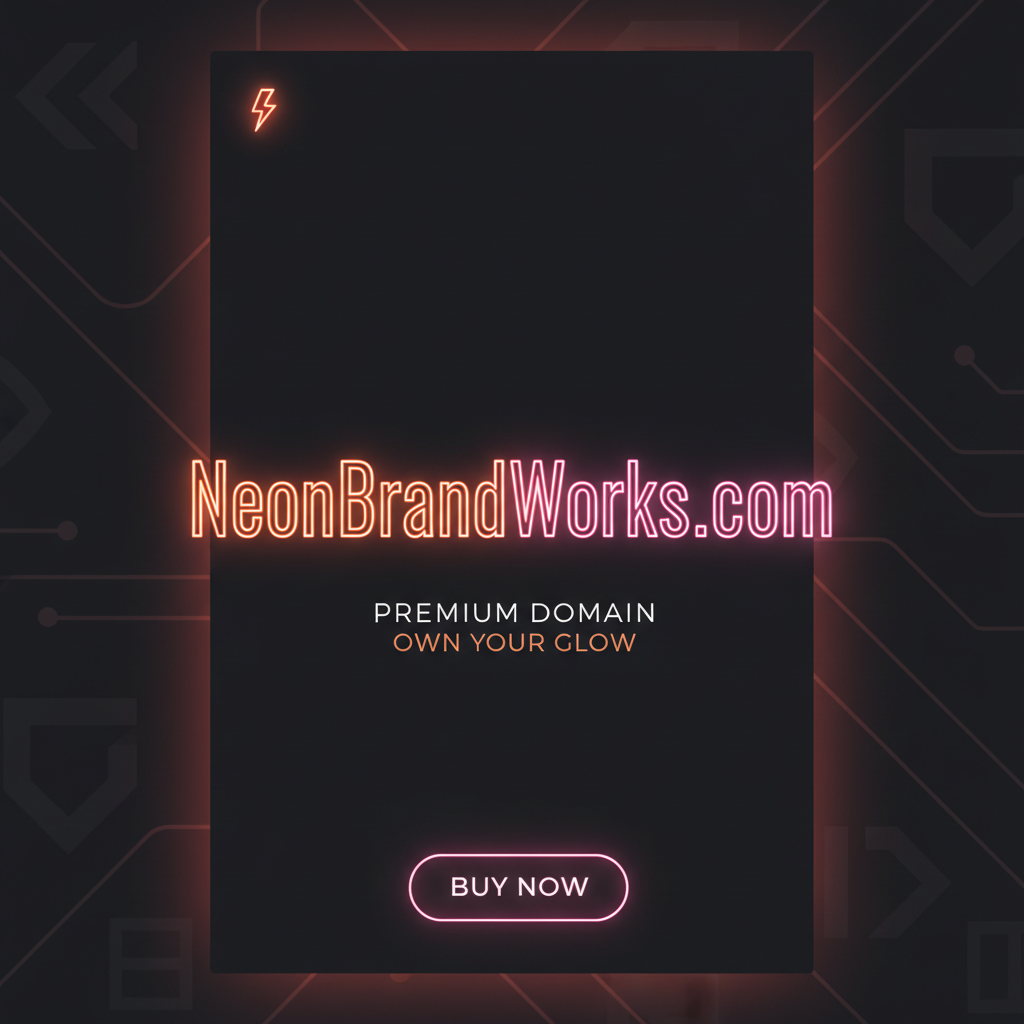 NeonBrandWorks.com premium brandable domain