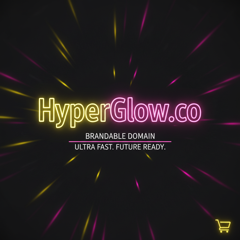 HyperGlow.co premium brandable domain