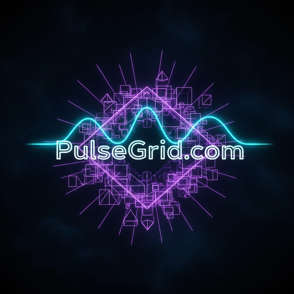 Neon grid pulse product image for PulseGrid.com