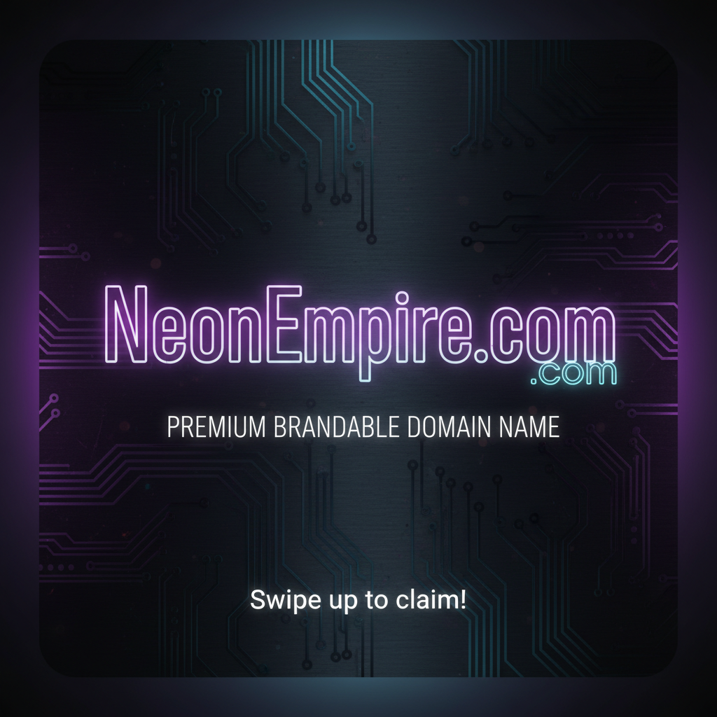 NeonEmpire.com premium brandable domain