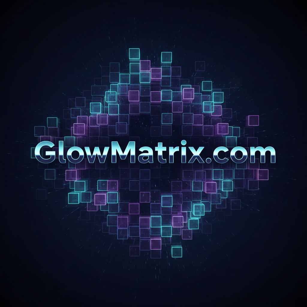 Luminous matrix product image for GlowMatrix.com