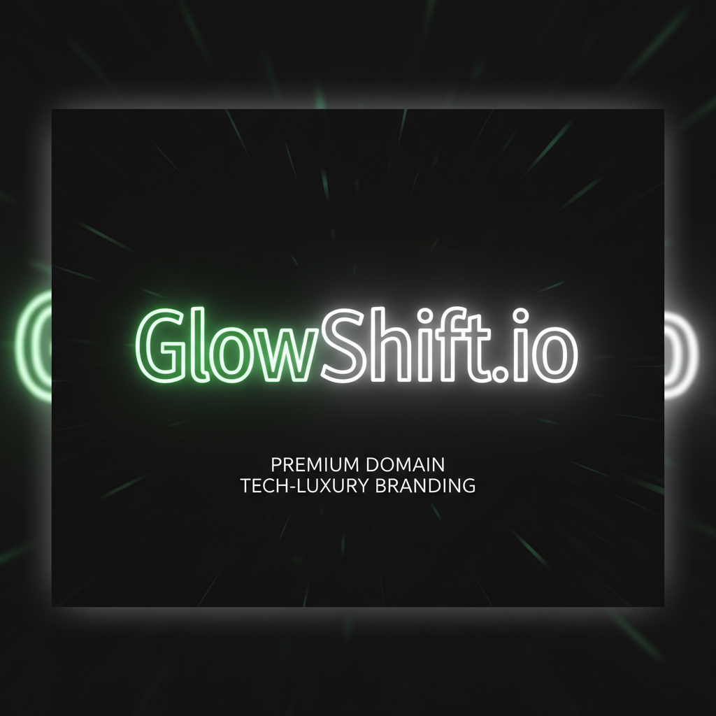 GlowShift.io premium brandable domain